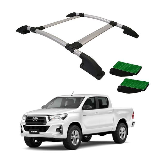 Imagem de Rack De Teto Hilux 2005 a 2011 2012 2013 2014 2015 Prata CD