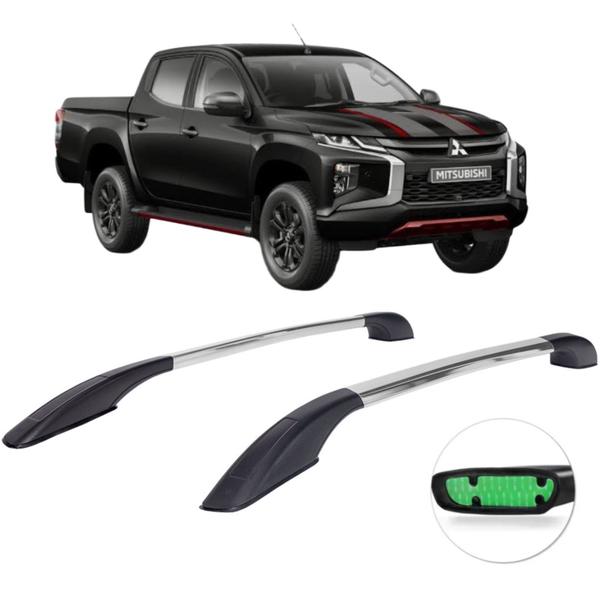 Imagem de Rack de teto longarina anodizada mitsubishi l200 triton sport 2022 2023