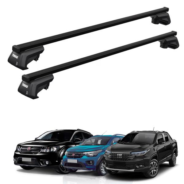 Imagem de Rack de Teto P/ Carros Fiat Smartrack Xt Travessa Thule