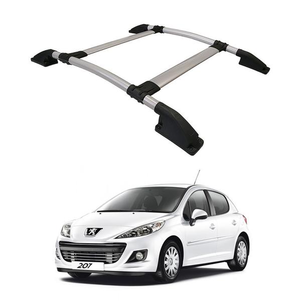 Imagem de Rack De Teto Peugeot 207 2002 2003 2004 2005 2006 2007 Prata