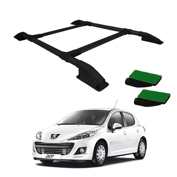 Imagem de Rack De Teto Peugeot 207 2002 2003 2004 2005 2006 2007 Preto