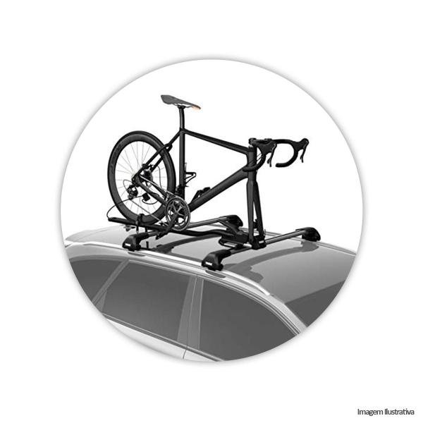 Rack de Teto Transbike em Alumínio Preto Projecar Imagem de Rack de Teto Transbike em Alumínio Preto Projecar