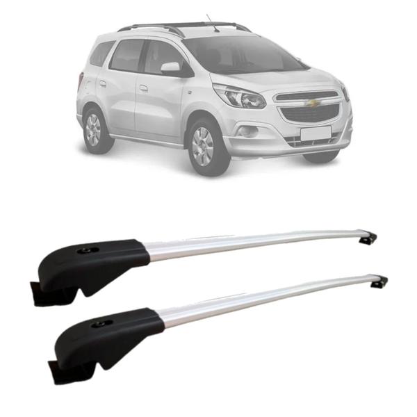 Rack De Teto Travessa Chevrolet Spin 2012 a 2021 Aluminio MN-342 Preto MN-343 Prata MN Travessas Imagem de Rack De Teto Travessa Chevrolet Spin 2012 a 2021 Aluminio MN-342 Preto MN-343 Prata MN Travessas