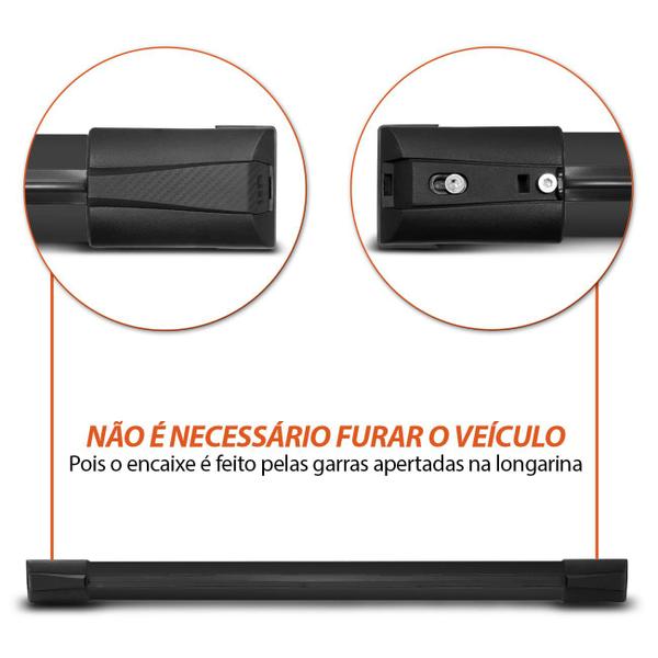 Rack de Teto Travessa Larga AirCross 2010 a 2018 Preto Prata 45Kg - Stoned On Rack Imagem de Rack de Teto Travessa Larga AirCross 2010 a 2018 Preto Prata 45Kg