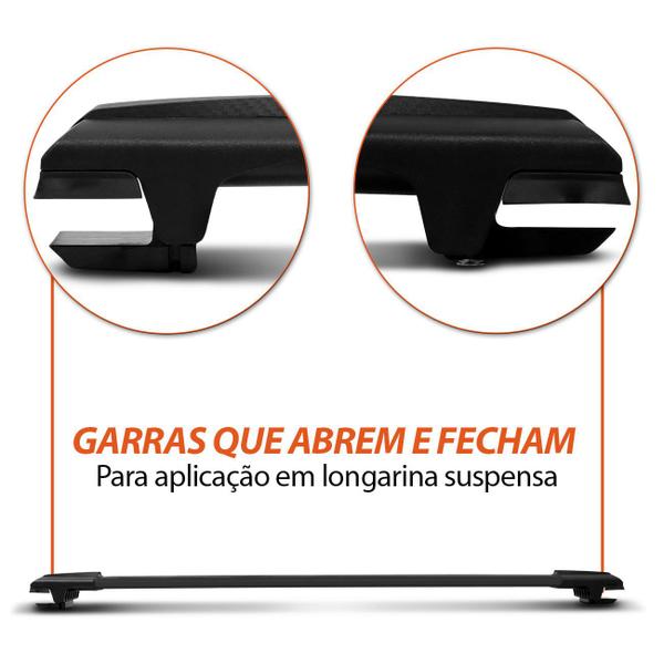 Rack de Teto Travessa Larga Suzuki Grand Vitara 1998 A 2004 Preto Prata 45Kg - Stoned On Rack Imagem de Rack de Teto Travessa Larga Suzuki Grand Vitara 1998 A 2004 Preto Prata 45Kg