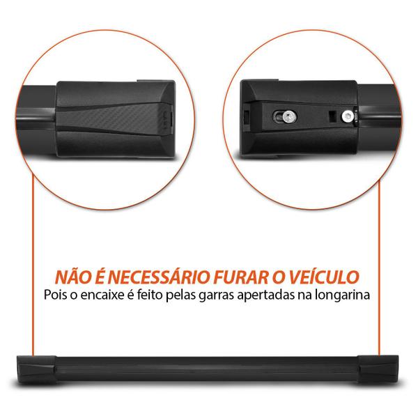Rack de Teto Travessa Larga Suzuki Grand Vitara 1998 A 2004 Preto Prata 45Kg - Stoned On Rack Imagem de Rack de Teto Travessa Larga Suzuki Grand Vitara 1998 A 2004 Preto Prata 45Kg