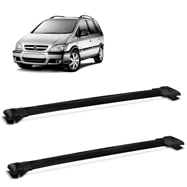 Rack De Teto Travessa Zafira Larga Aluminio Preto - Projecar Imagem de Rack De Teto Travessa Zafira Larga Aluminio Preto