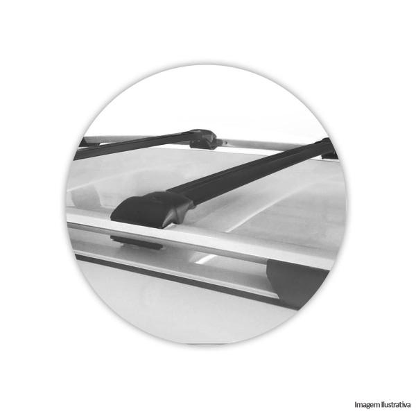 Rack De Teto Travessa Zafira Larga Aluminio Preto - Projecar Imagem de Rack De Teto Travessa Zafira Larga Aluminio Preto
