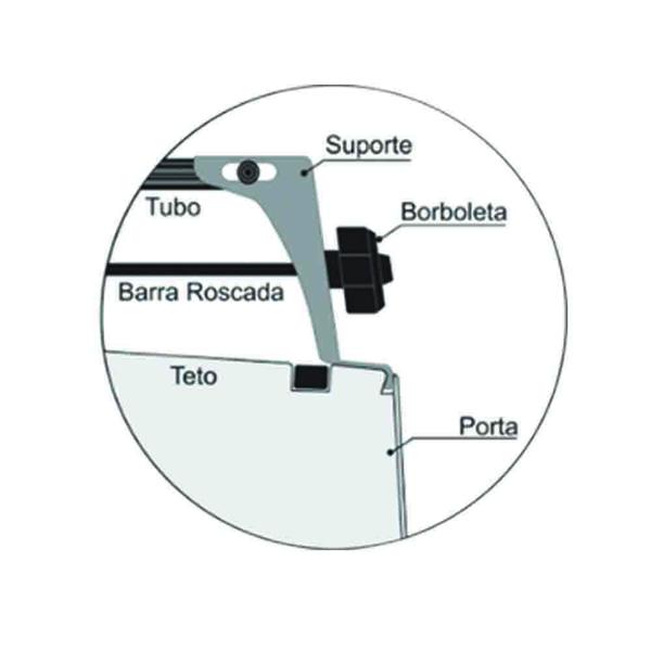 Imagem de Rack de Teto Vhip Fix.Porta GM Prisma 2006 até 2012 C.941