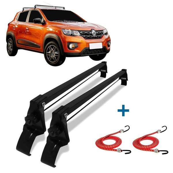 Rack De Teto Vhip Renault Kwid 17 A 2020 + 2 Elástico Carga Imagem de Rack De Teto Vhip Renault Kwid 17 A 2020 + 2 Elástico Carga
