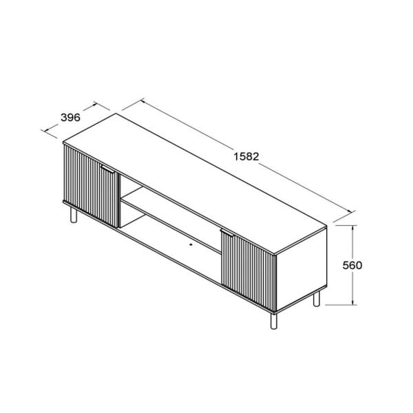 Imagem de Rack Ditália 2 Portas R-634 Cozy