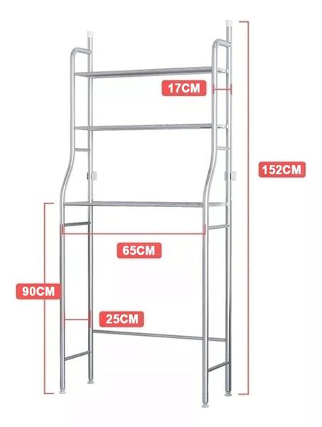 Imagem de Rack Estante Lavanderia Metal Casa Organizador Prateleira