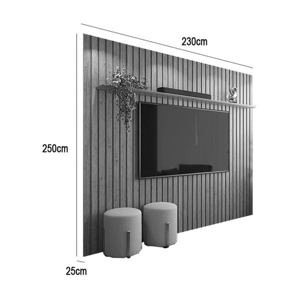 Rack Flip com Painel Supremo 4 Portas para TV até 85 Polegadas Patrimar Cor Off White Cinamomo - Estrela Móveis Imagem de Rack Flip com Painel Supremo 4 Portas para TV até 85 Polegadas Patrimar Cor Off White Cinamomo