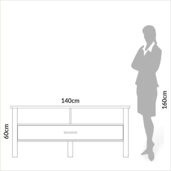 Imagem de Rack Industrial de 140cm para TV de até 55" - F41