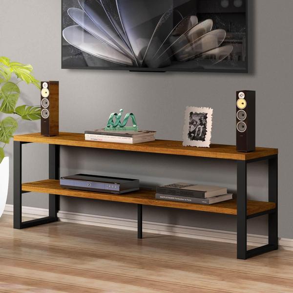 Rack Industrial TV Até 55 Polegadas Canela Preto Innovare Art Panta Imagem de Rack Industrial TV Até 55 Polegadas Canela Preto Innovare Art Panta
