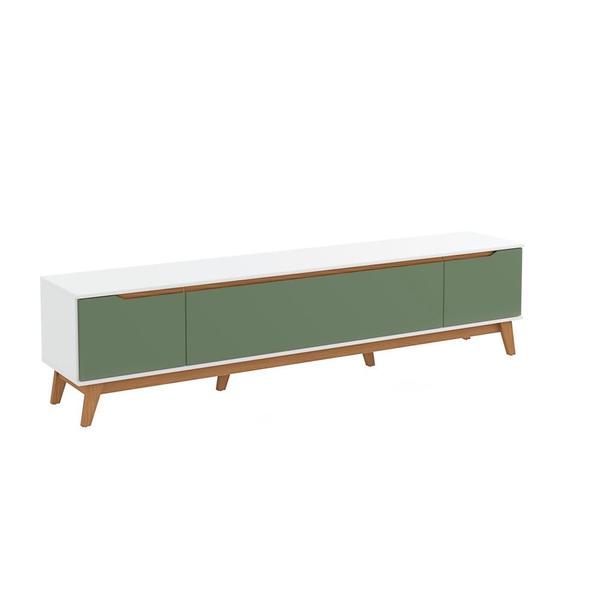 Imagem de Rack Kappesberg 3 Portas Branco/Verde 218cm