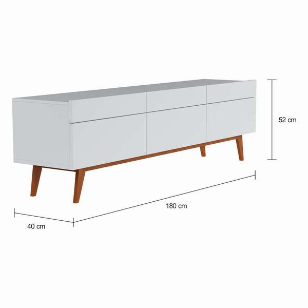 Imagem de Rack Manchester I 3 GV Branco Acetinado 180 cm