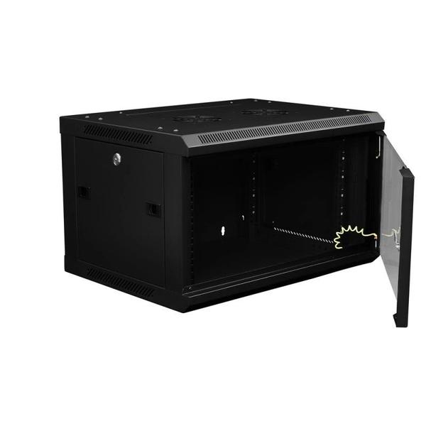 Imagem de Rack Mini 19 Evus Ev-dw6406 6u x 600 x 450mm De Parede Preto