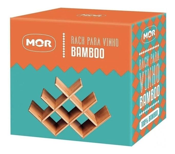 Imagem de Rack Mini Adega Porta 8 Garrafas Vinho Mor Bambu