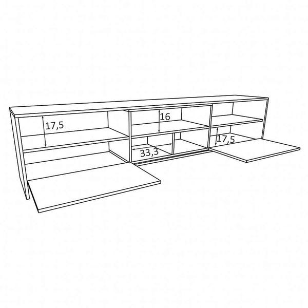 Imagem de Rack Olímpia Madeirado 200 cm