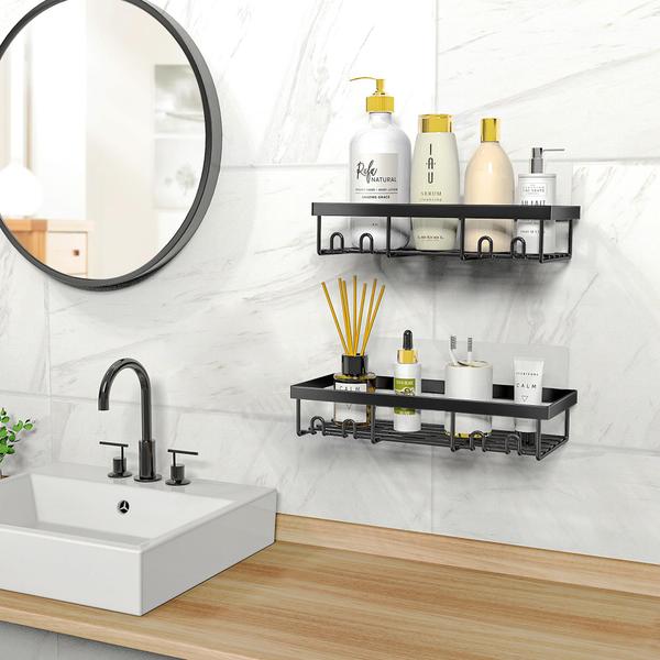 Imagem de Rack organizador de prateleiras Shower Caddy Moforoco Black Bathroom