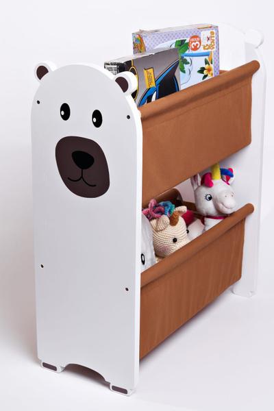 Imagem de Rack Organizador Pocket, Guarda Brinquedos e Livros Urso