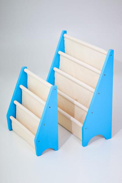 Imagem de Rack Para Livros Infantil, Standbook Montessoriano Azul