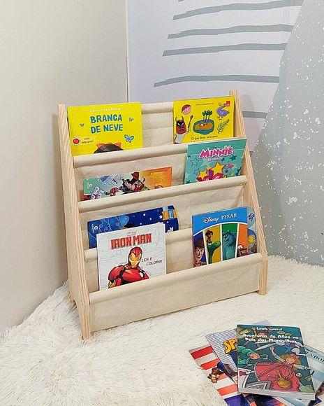 Imagem de Rack Para Livros Infantil, Standbook Montessoriano