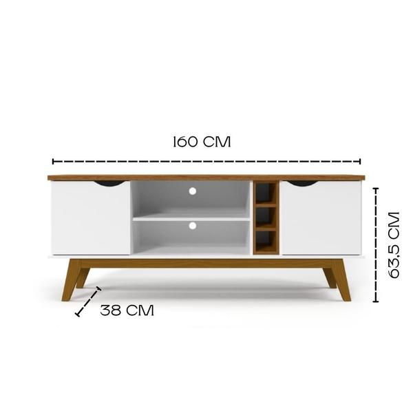 Imagem de Rack para TV 50" Prism 1,60 Patrimar Móveis