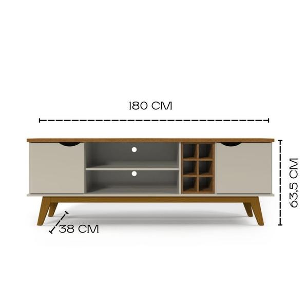 Imagem de Rack para TV 50" Prism 1,60 Patrimar Móveis