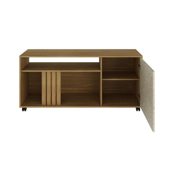 Imagem de Rack Para TV Até 42 Polegadas 136x64x32,8 cm Natural/Palha