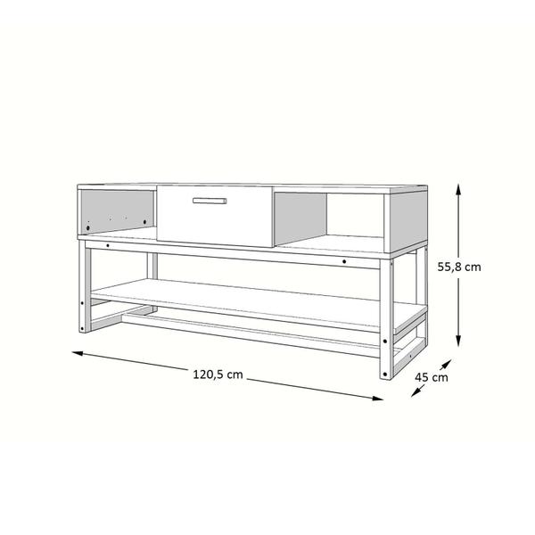 Imagem de Rack Para TV até 50 Polegadas 1 Gaveta Nature