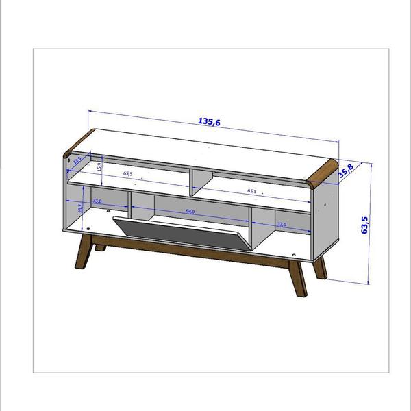 Imagem de Rack para TV até 55 Polegadas 1 Porta Lazuli Bechara