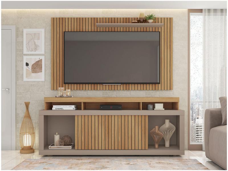 Rack para TV até 60” com Painel 2 Portas Caemmun New Oscar Rack para TV até 60” com Painel 2 Portas Caemmun New Oscar