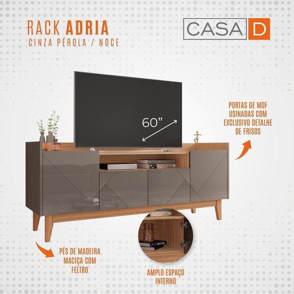 Imagem de Rack para TV até 60 Polegadas 4 Portas 1 Nicho 158cm Adria Versátile Casa D