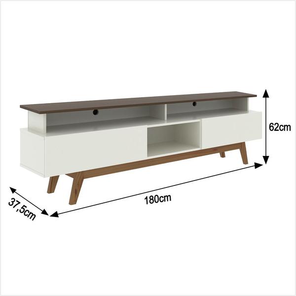 Imagem de Rack para Tv até 70 Polegadas 2 Gavetas Grécia 180cm