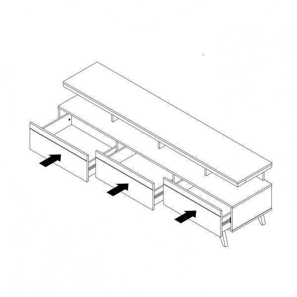 Imagem de Rack para TV até 72 Polegadas Vivare Wood Giga Móveis