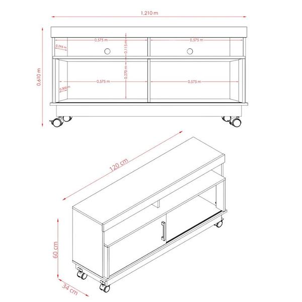 Imagem de Rack para TV de até 50 Polegadas Artur Madetec