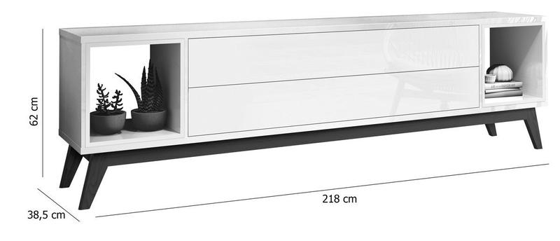 Imagem de Rack para TV Delux 2.2 Branco - MoveisAqui