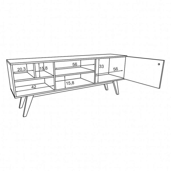 Imagem de Rack Phoenix Madeirado 160 cm