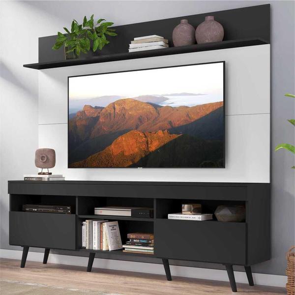 Rack Retrô com Painel TV 65" Madri Multimóveis V3371 Imagem de Rack Retrô com Painel TV 65" Madri Multimóveis V3371