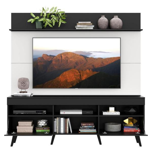 Rack Retrô com Painel TV 65" Madri Multimóveis V3371 Imagem de Rack Retrô com Painel TV 65" Madri Multimóveis V3371