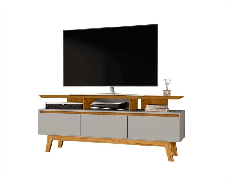 Imagem de Rack Rubi P/Tvs até 65" 1,60 3 Portas Naturalle Off White Bechara