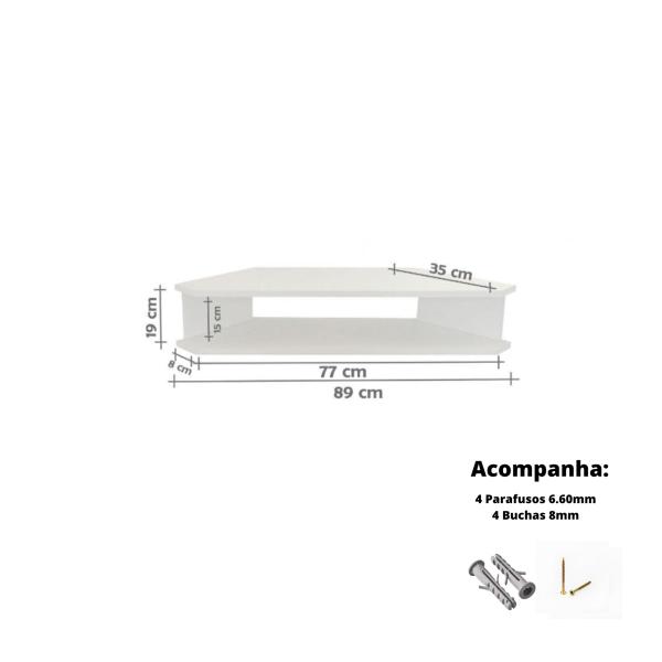 Imagem de Rack Sala De Canto Para Tv Ate 32 Polegadas Em Mdf
