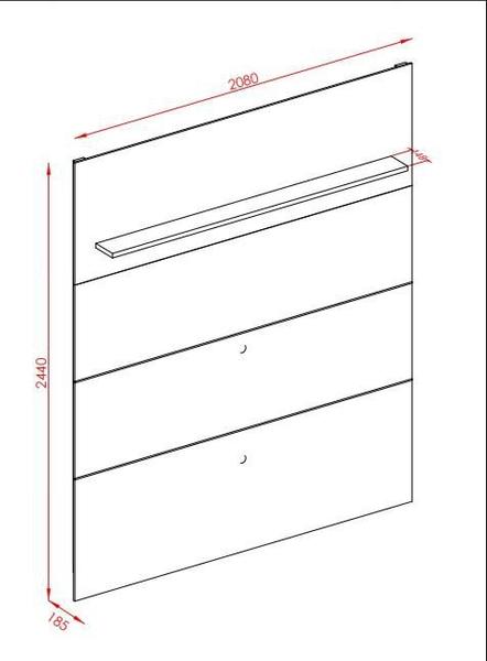 Imagem de Rack Suspenso Bugati Para TV até 75 Polegadas Fendi e Naturale - Madetec