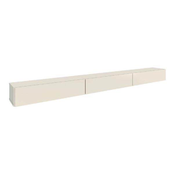 Rack Suspenso para Painel ou TV até 75 Polegadas 3 Portas 1,99m Off White EDN Imagem de Rack Suspenso para Painel ou TV até 75 Polegadas 3 Portas 1,99m Off White EDN