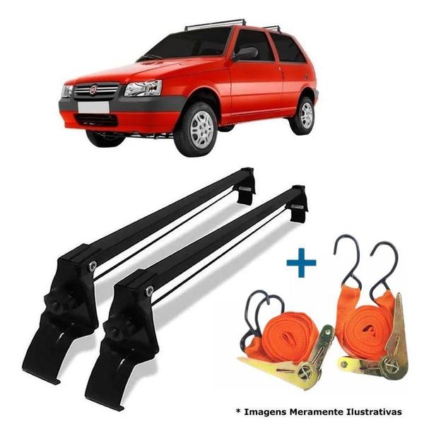 Rack Teto + 2 Cintas Fiat Uno Fire Mille 2 Portas Ano 1984 - Vhip Imagem de Rack Teto + 2 Cintas Fiat Uno Fire Mille 2 Portas Ano 1984