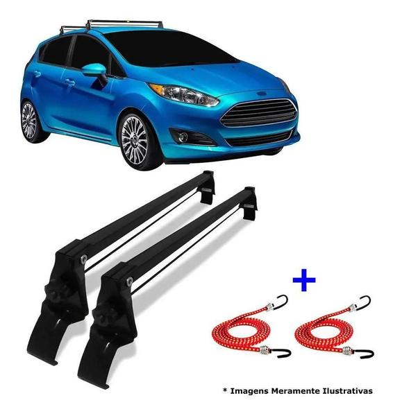 Imagem de Rack Teto + 2 Elasticos New Fiesta Sedan E Hatch Ano 2013 A