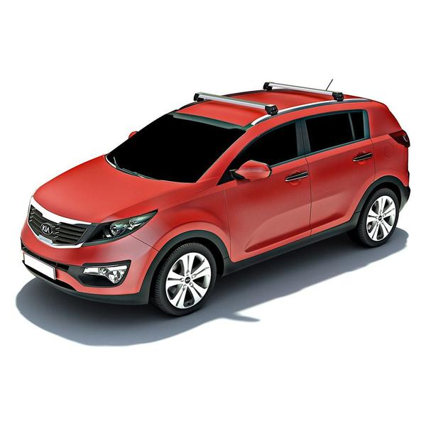 Imagem de Rack Teto Alumínio Prata Sportage 13/16 Com Long. Integrada