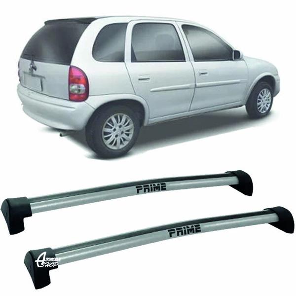 Imagem de Rack Teto Aluminio Prime Corsa Wind 4Pts 94/ 99 Prata PR010